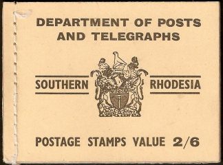 1954 Southern Rhodesia stamp booklet
