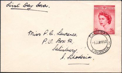 Southern Rhodesia 1953 FDC