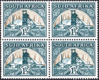 South Africa 1933-48 1½d Bulge in Frame variety