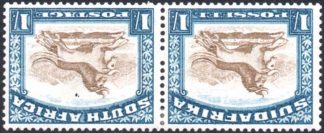 South Africa 1930-44 1s wmk inverted
