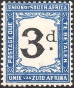 South Africa 3d Postage Due D15