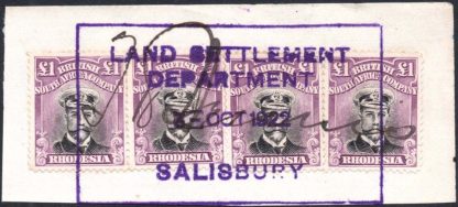 Rhodesia £1 Admiral SG 311
