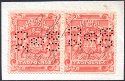 1897 £2 perf 15 pair
