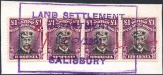 Rhodesia 1913-19 £1 Admiral SG 278