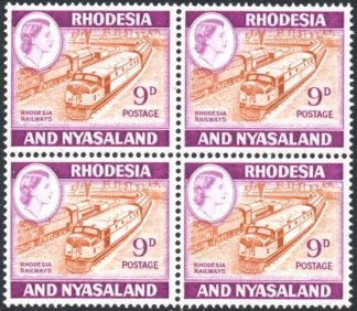 1959-62 9d Rhodesia Railways SG 24a