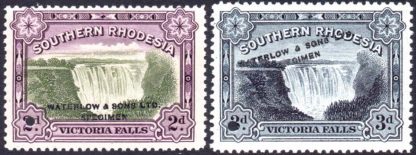 1932 Victoria Falls unissued colours