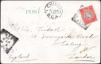 BCA 1906 postcard to UK, Fort Johnston