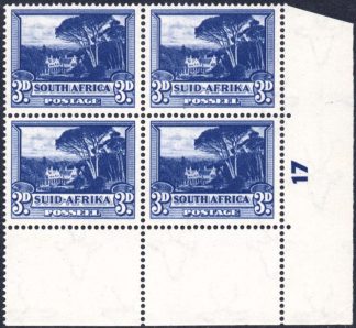 South Africa 1947-54 3d deep blue