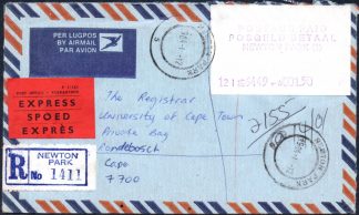 South Africa 1984 Postage Paid label