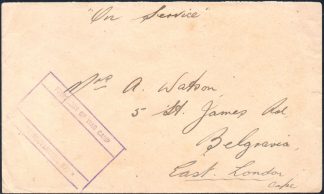 South Africa Prisoners of War Camp mail