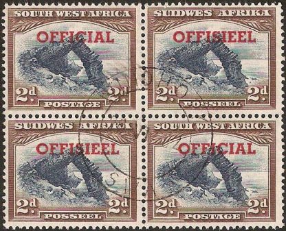 South West Africa 1951 2d official SG O26 fine used
