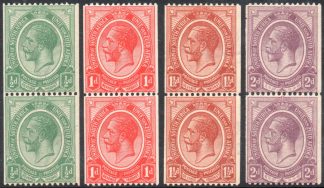 South Africa 1913-24 Coil stamps set in pairs